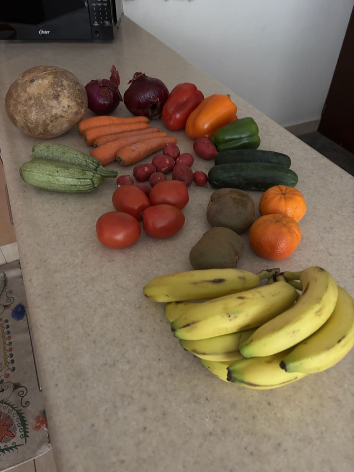 Fresh fruits and vegetables at a local market