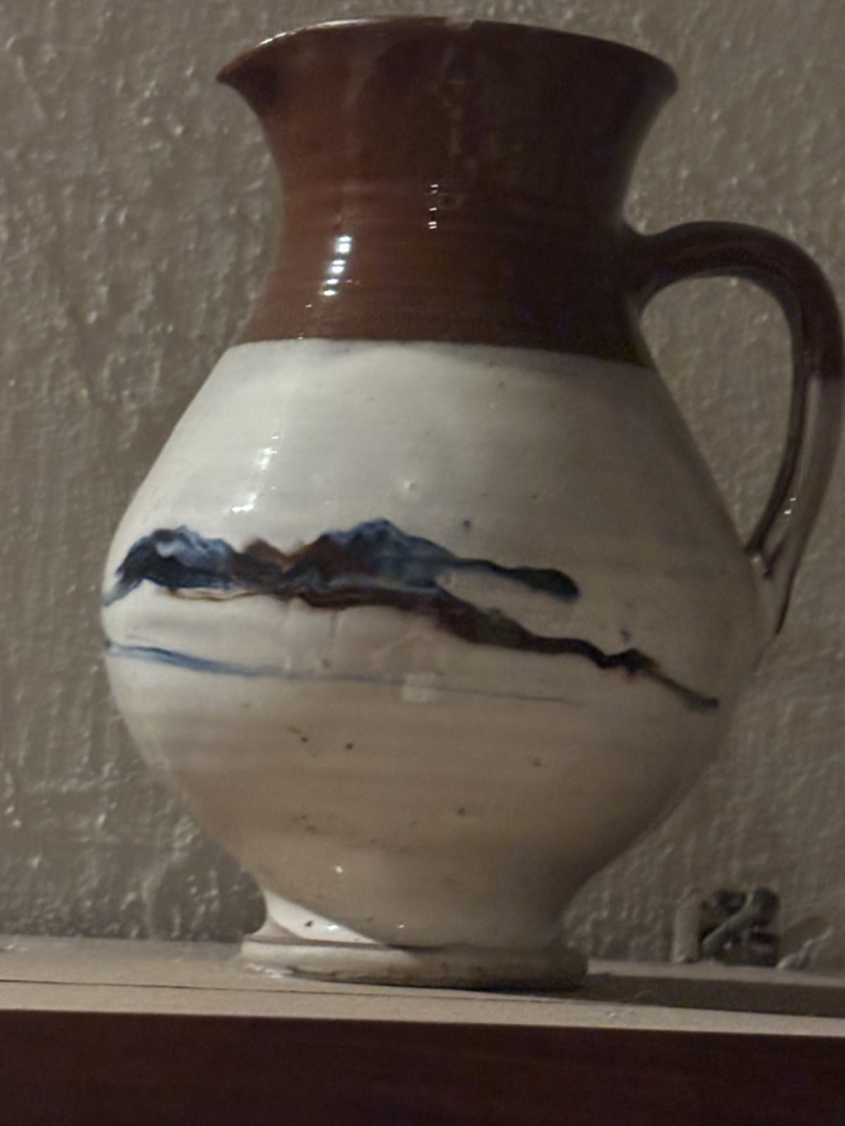 Handmade pottery bowl collected as a travel memento