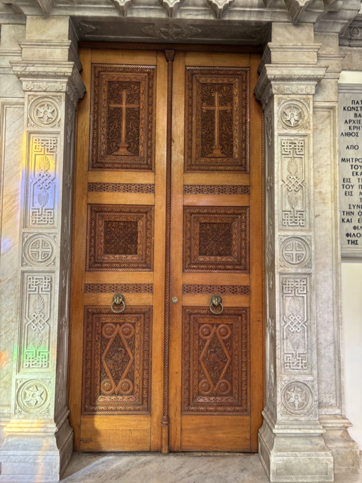 Ornate door with intricate details