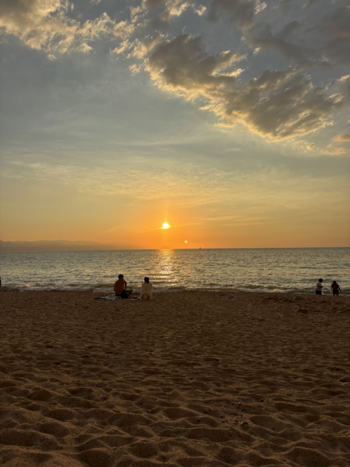 Beautiful beach sunset