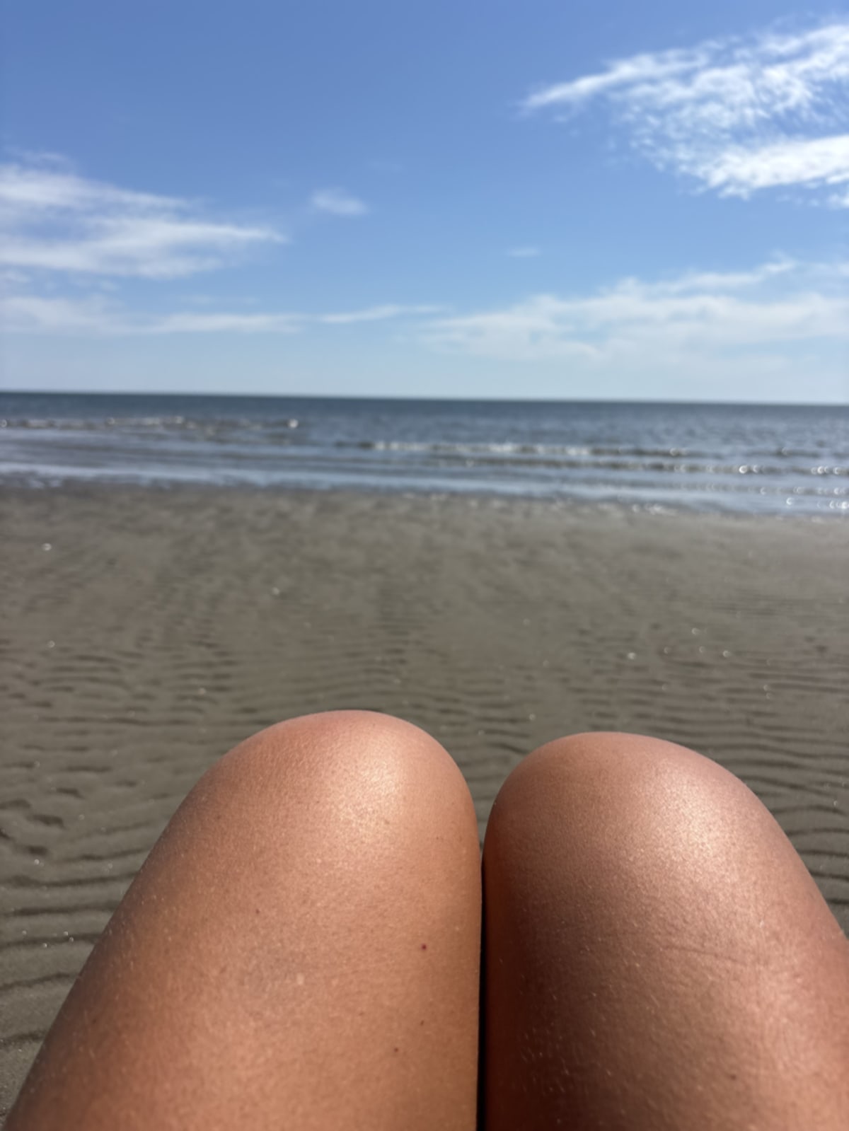 Beach view from sandbar