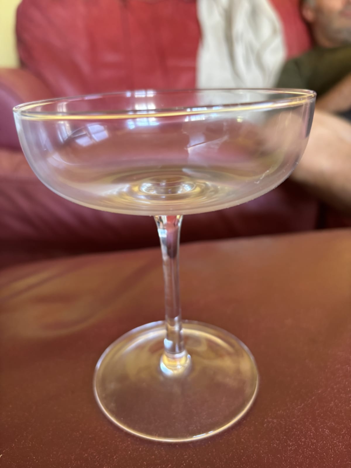 Drink in a fancy glass