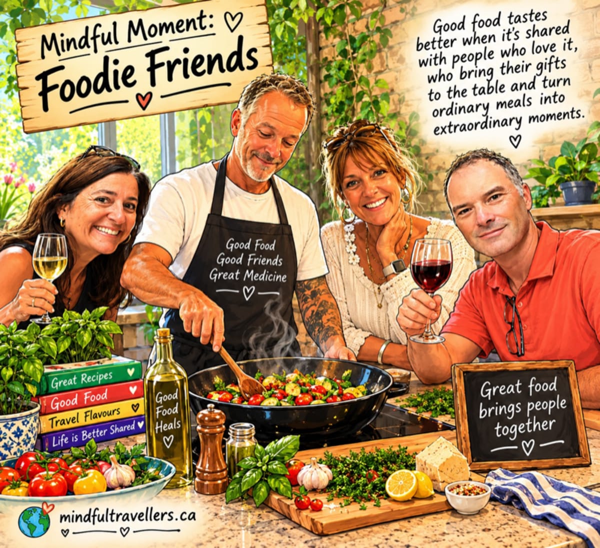 Some friendships are built over coffee, others over the simple question, What are you cooking? Foodie friends nourish us in ways that feed both body and soul.