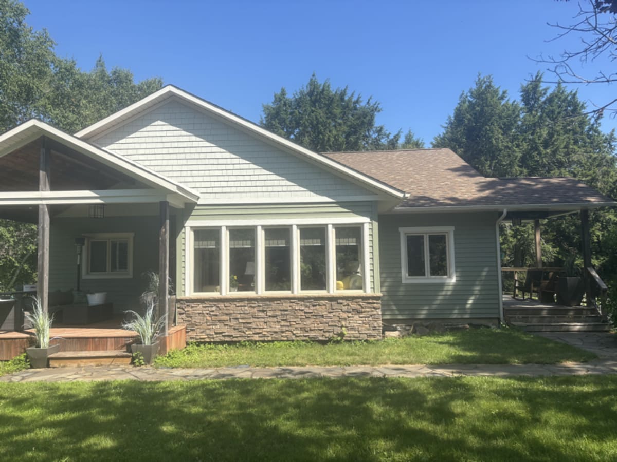Our home in Fredericton, opened up to welcome visiting friends