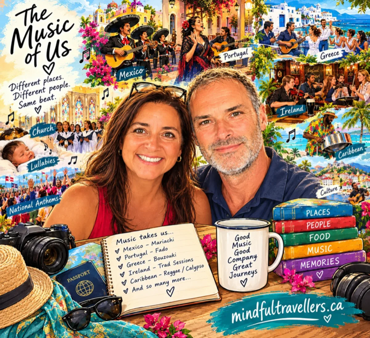 Music reaches places words cannot. When you travel, listen as well as look — the music of a place can teach you something a guidebook never could.