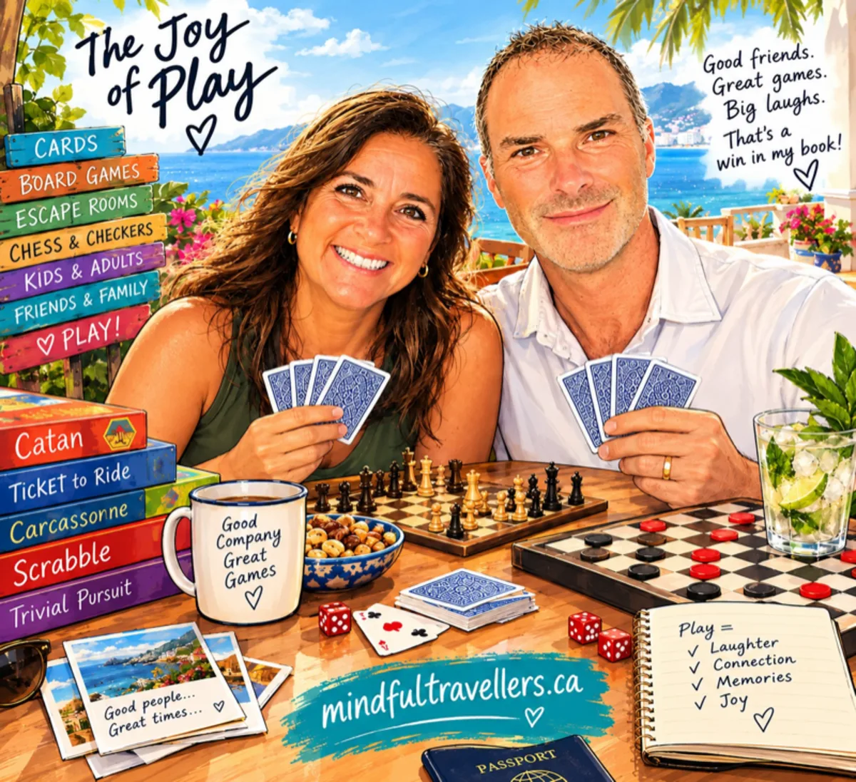 Somewhere along the way to becoming adults, many of us forgot how to play. A deck of cards, a board game, and a few hours with people we enjoy is all it takes.