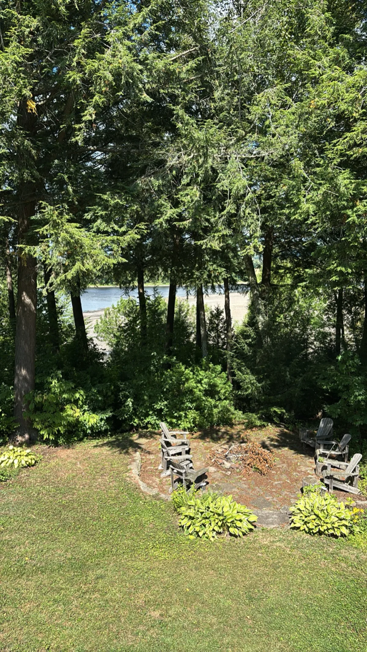 The fire pit in our backyard where so many evenings were spent