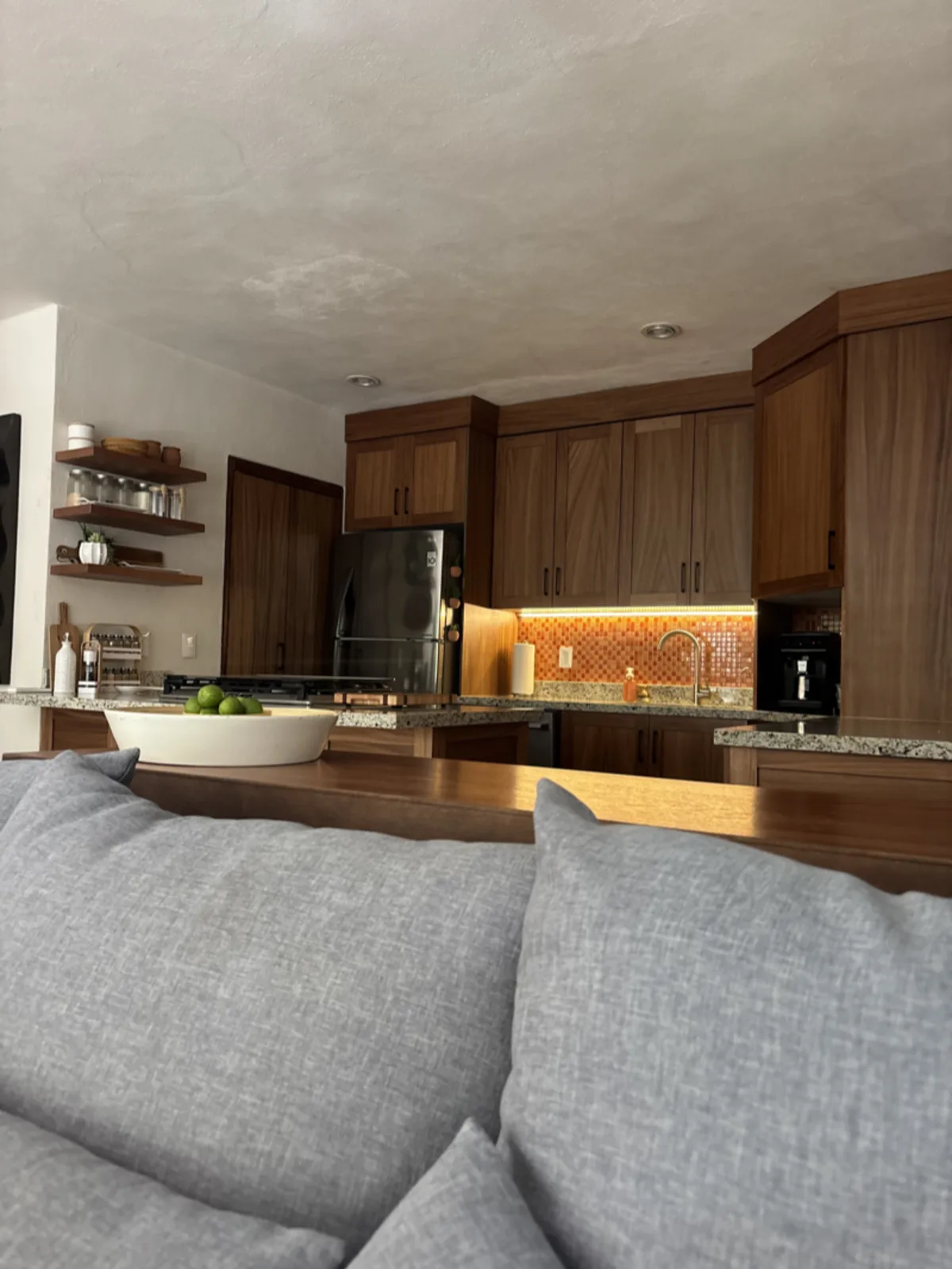 Back in the kitchen in Puerto Vallarta, settling into the familiar rhythm of everyday life